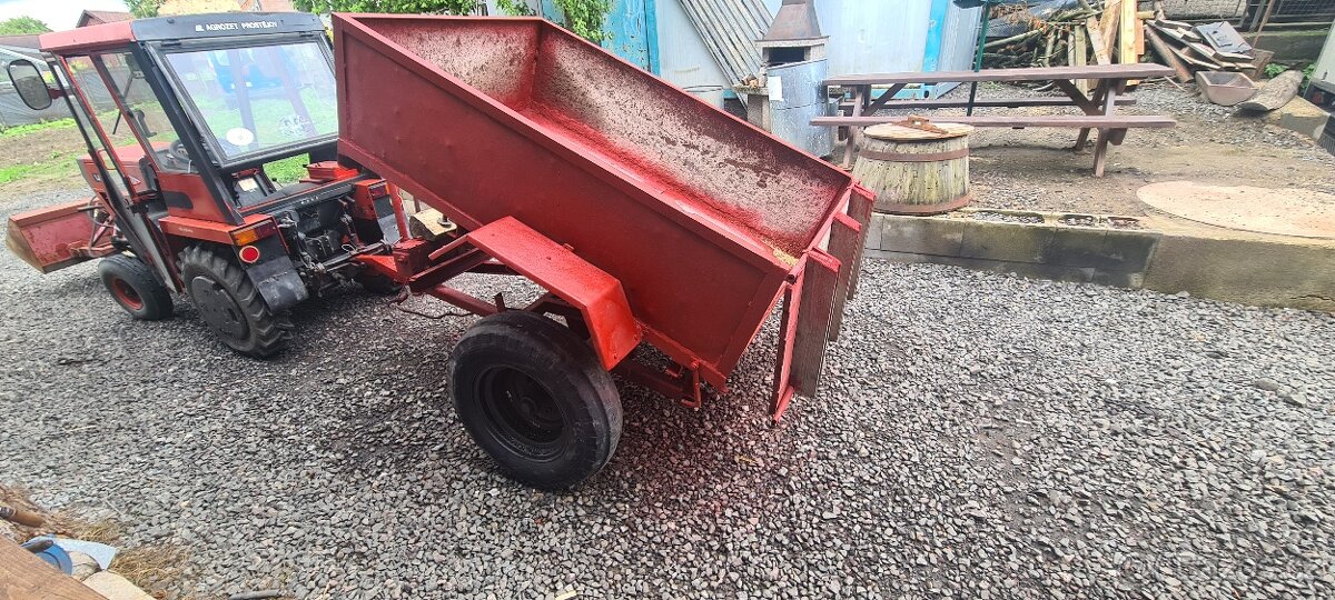 VOZÍK, VLEČKA za menší traktor, nebo malotraktor MT8 TK - 5