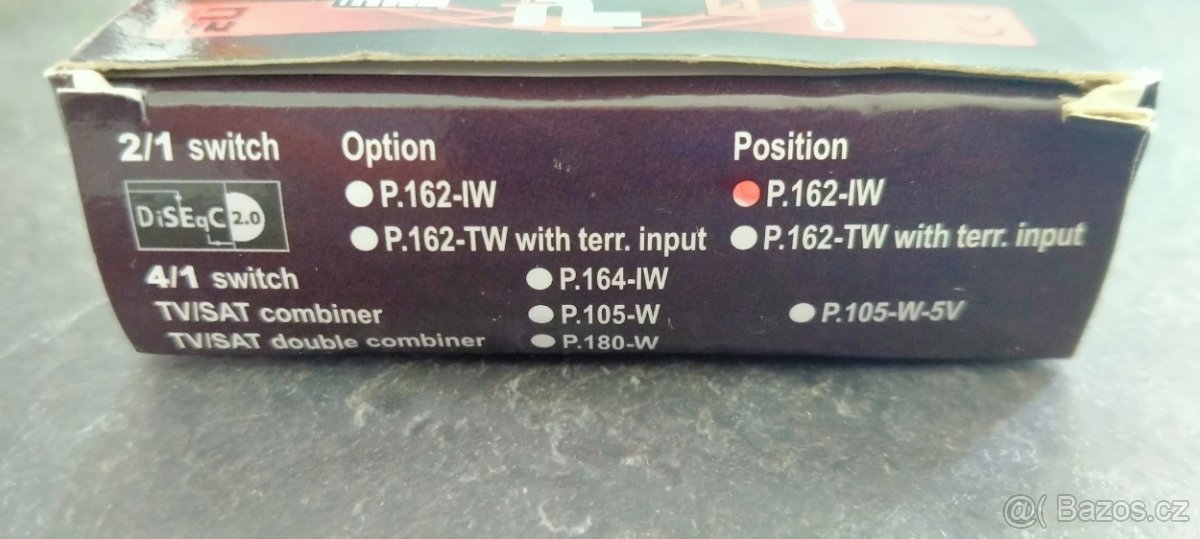 EMP-Centauri přepínač DISEqC 2.0 ze 2 vstupů. I venkovní - 5