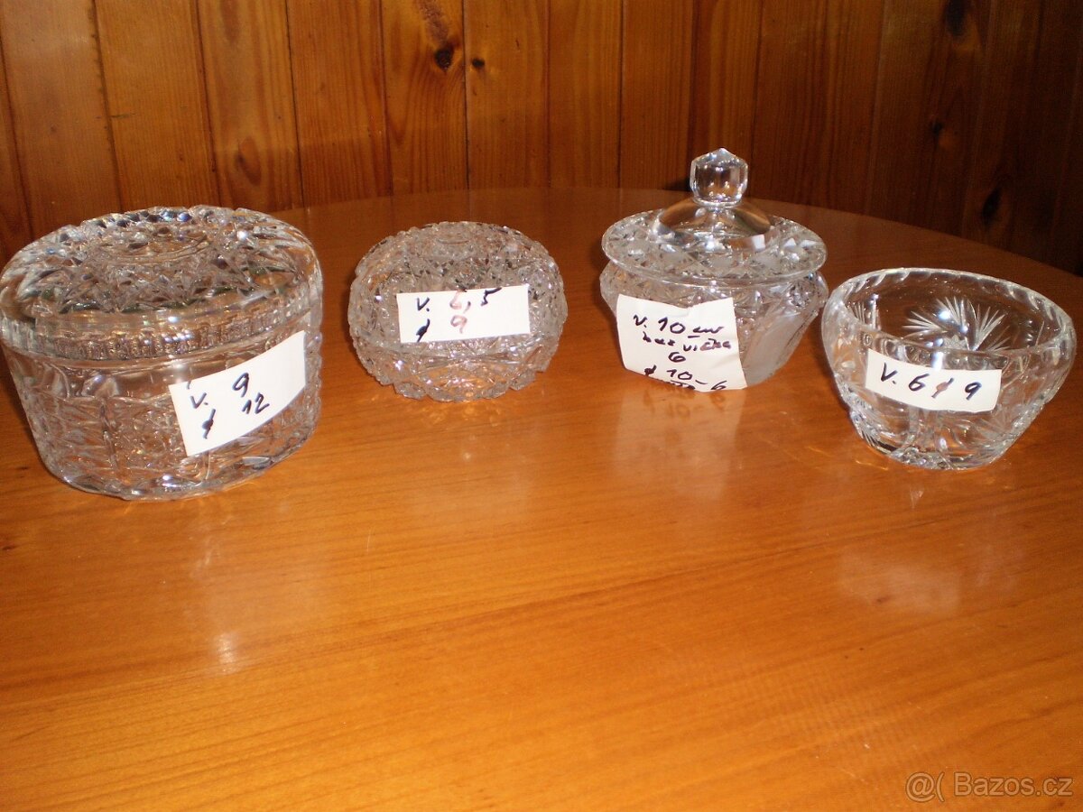 sklo - broušené - více kusů - dědictví ++nové++ - 5