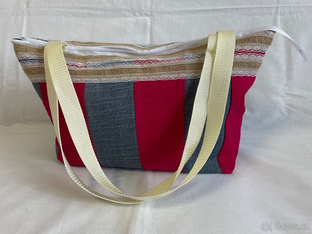 Kabelka přes rameno, nová, ruční práce - 5