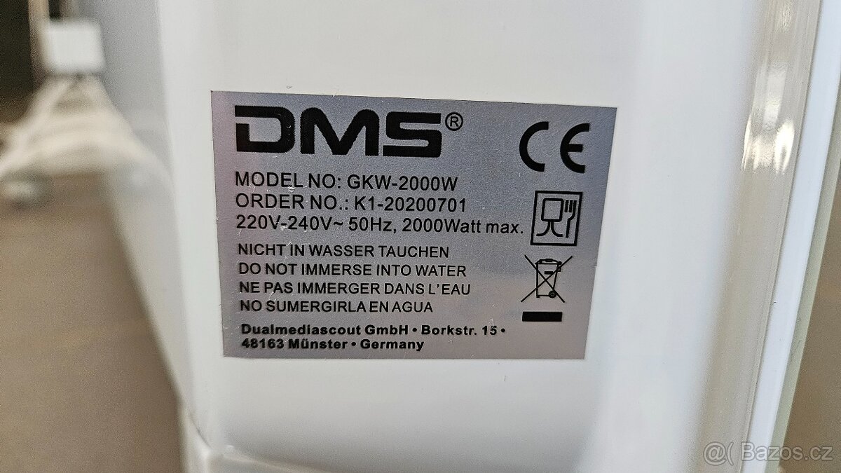 Elektrický přímotop konvektor DMS a Concept - 5