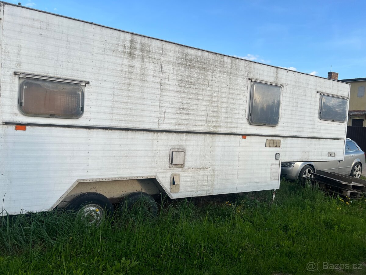 Prodám karavan za mini tahač - 5