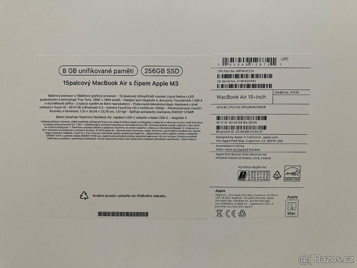 Apple MacBook Air 15" M3 2024 CZ Space Gray - 5