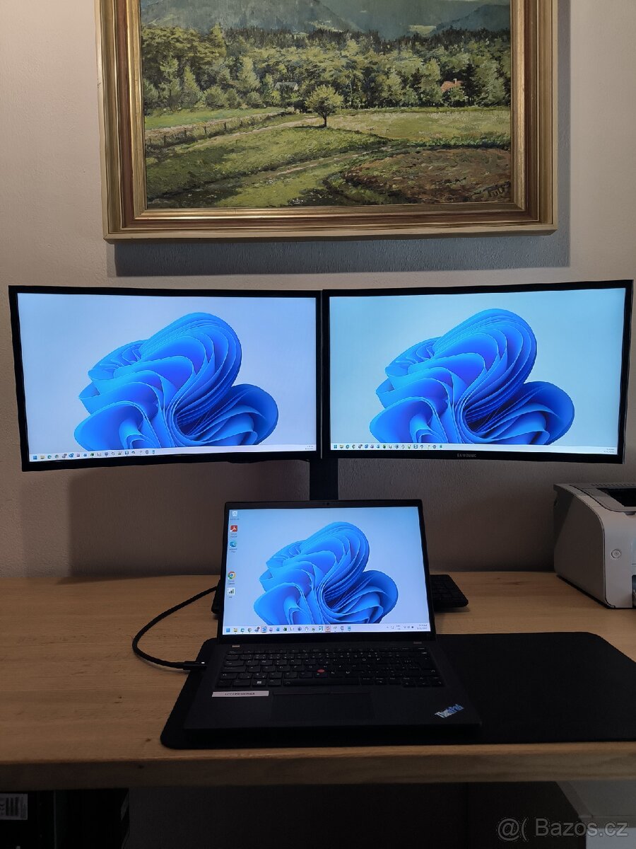 2x24" Samsung monitor + AlzaErgo Arm D30B - 5