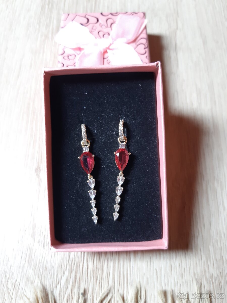 Luxusní pozlacené náušnice - 5