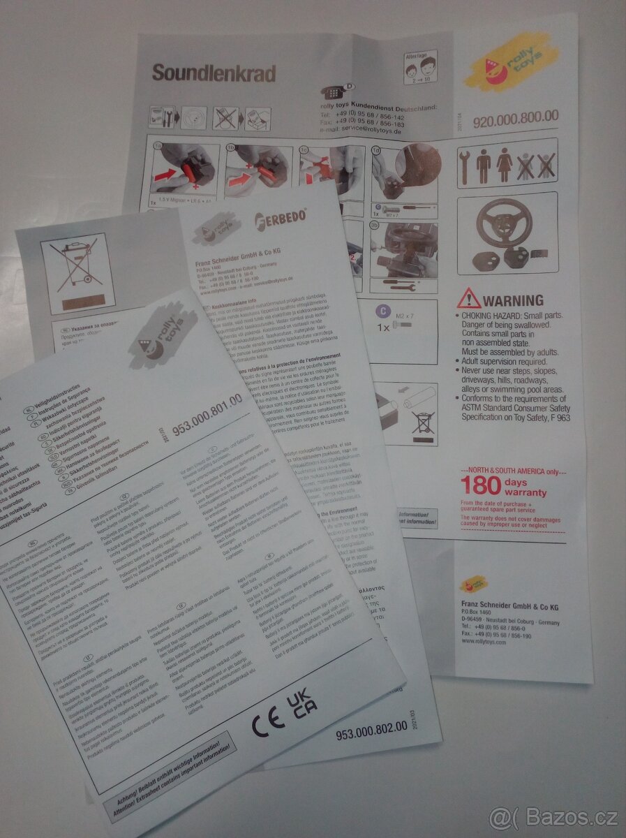 TDV - trilobit / samolepky, volant - 5