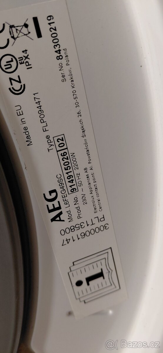 Aeg pračka a sušička 9 a 8 kg... - 5