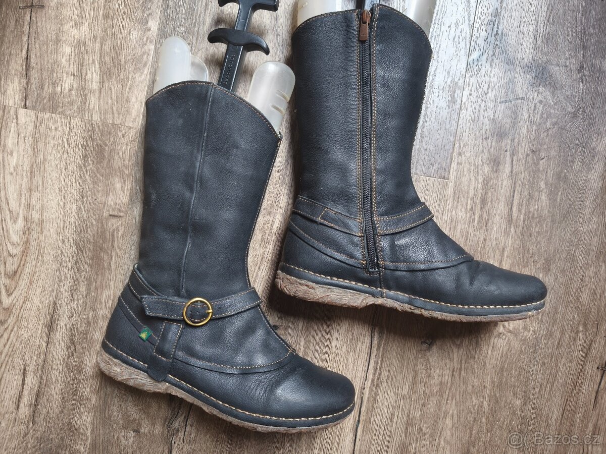 Luxusní kožené kozačky El Naturalista v.40 - 5