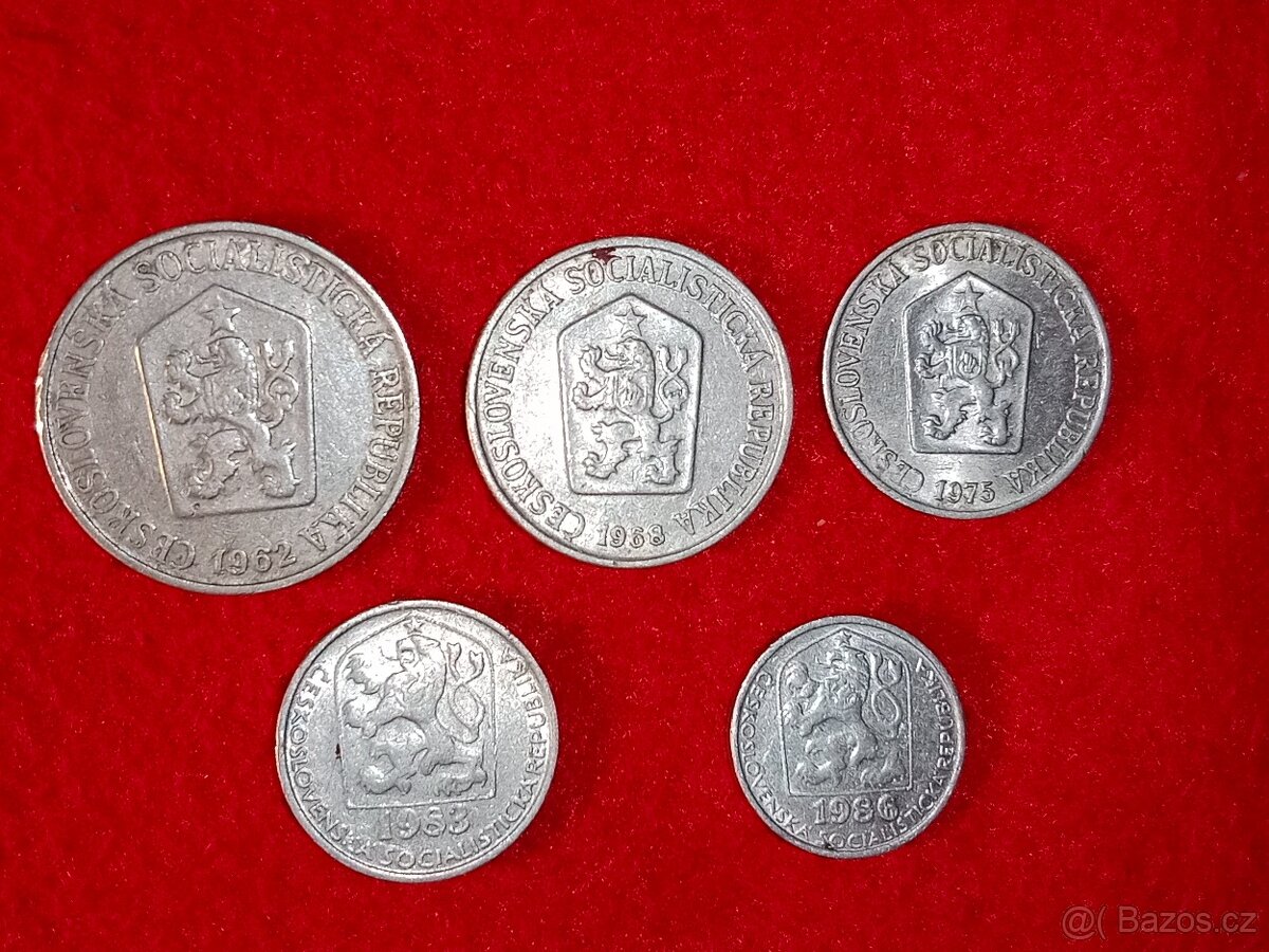 Československé mince 44 ks - vhodné jako dárek - 5