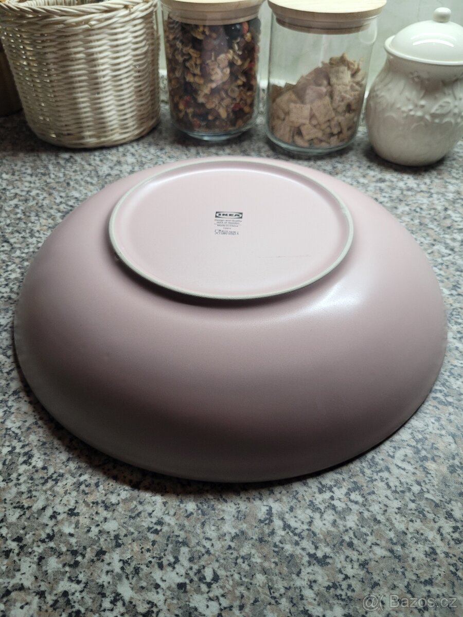 Růžová servírovací mísa STENTICKA zn. IKEA - 5