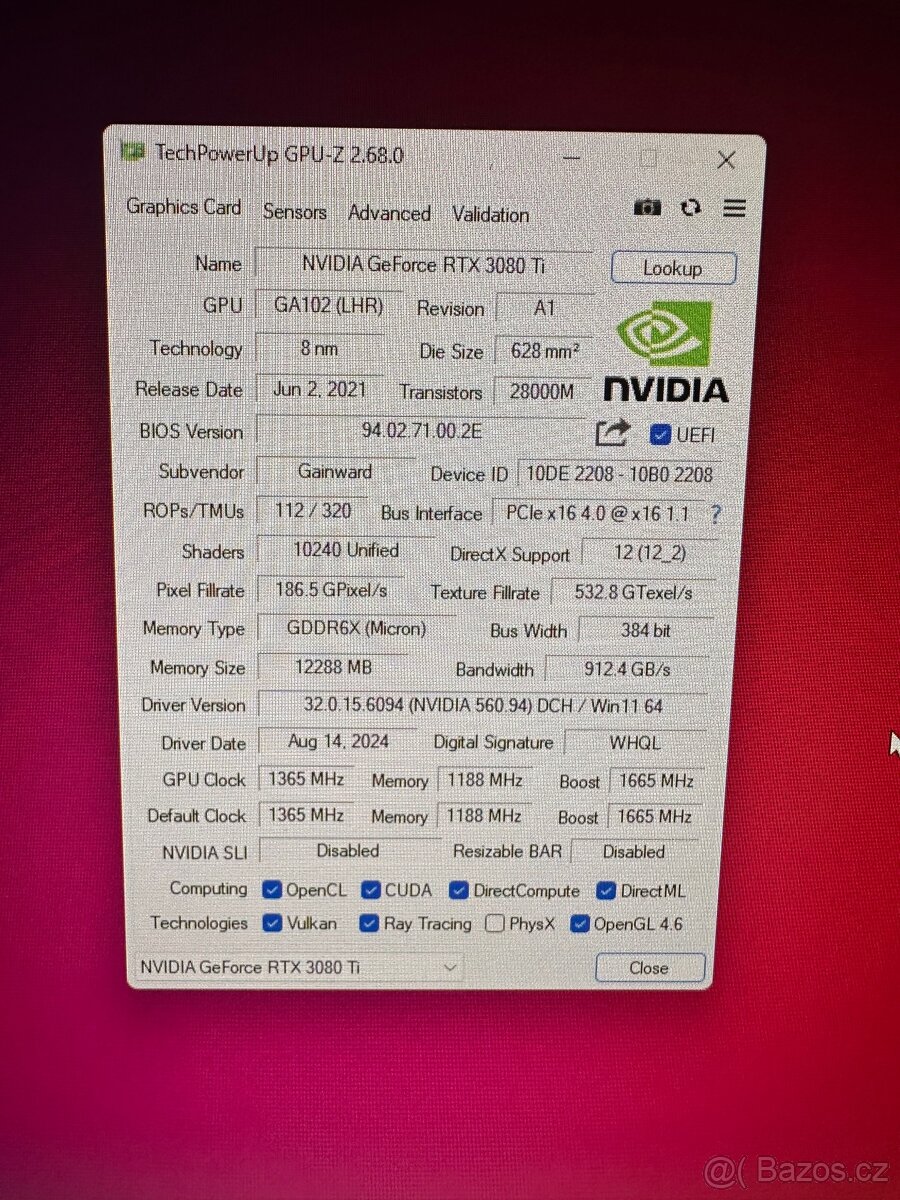 Herní Pc Ryzen 9 RTX 3080 Ti 32gb ram - 5