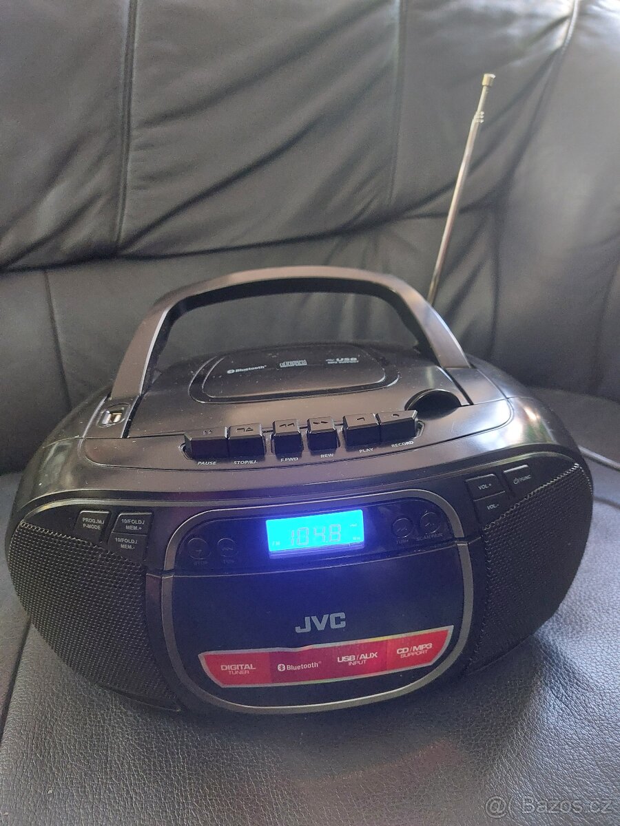 Radiomagnetofon s CD JVC RC-E451B technologie Bluetooth LCD - 5