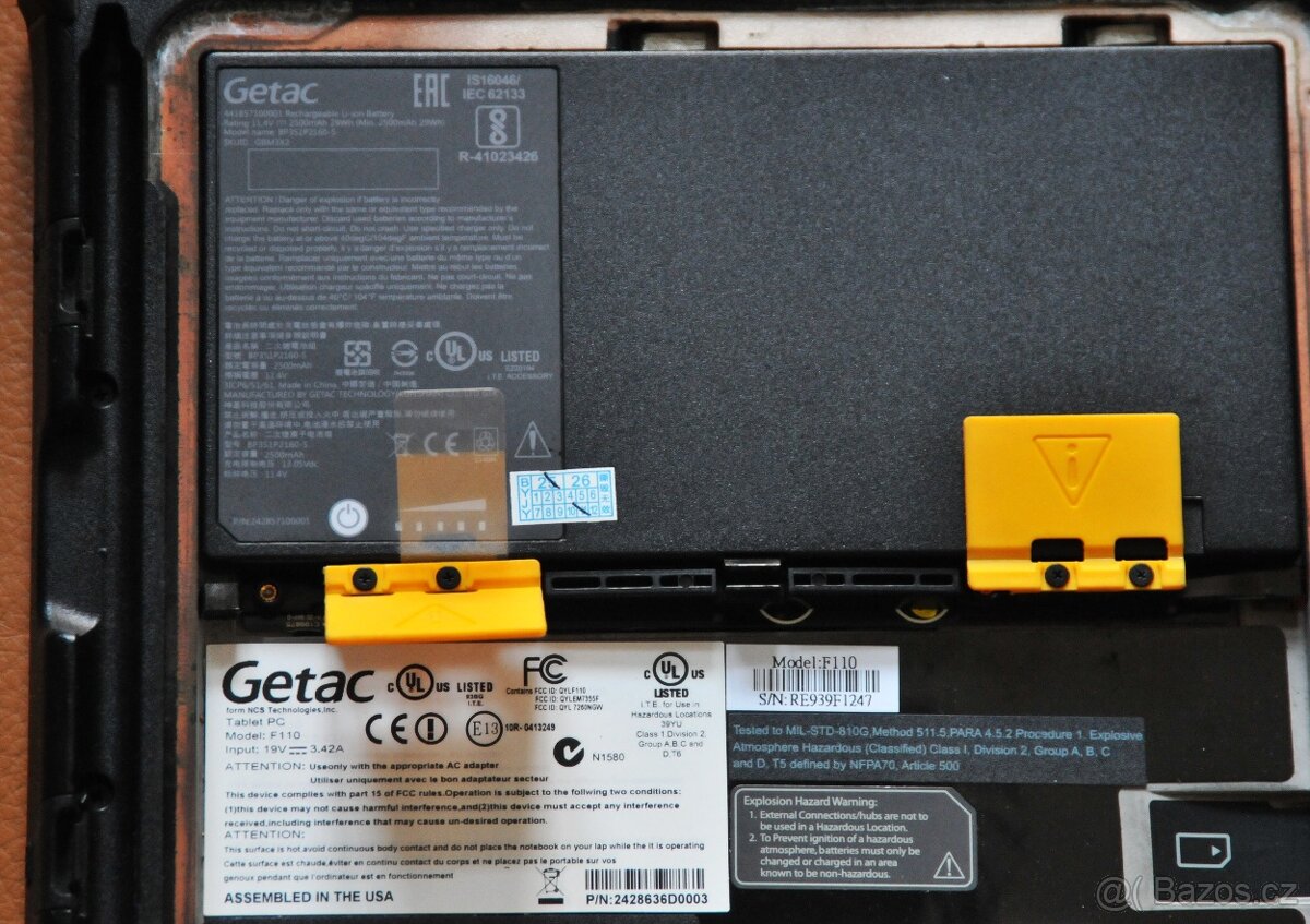 Vojenský/průmyslový tablet GETAC F110 - 5