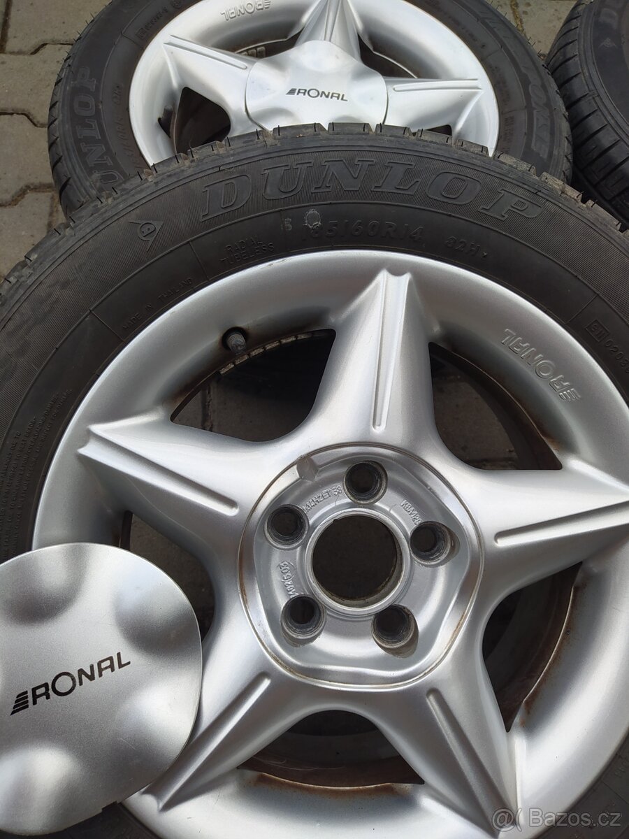 Alu kola Ronal 14 + Letní Pneu Dunlop Sport - 5