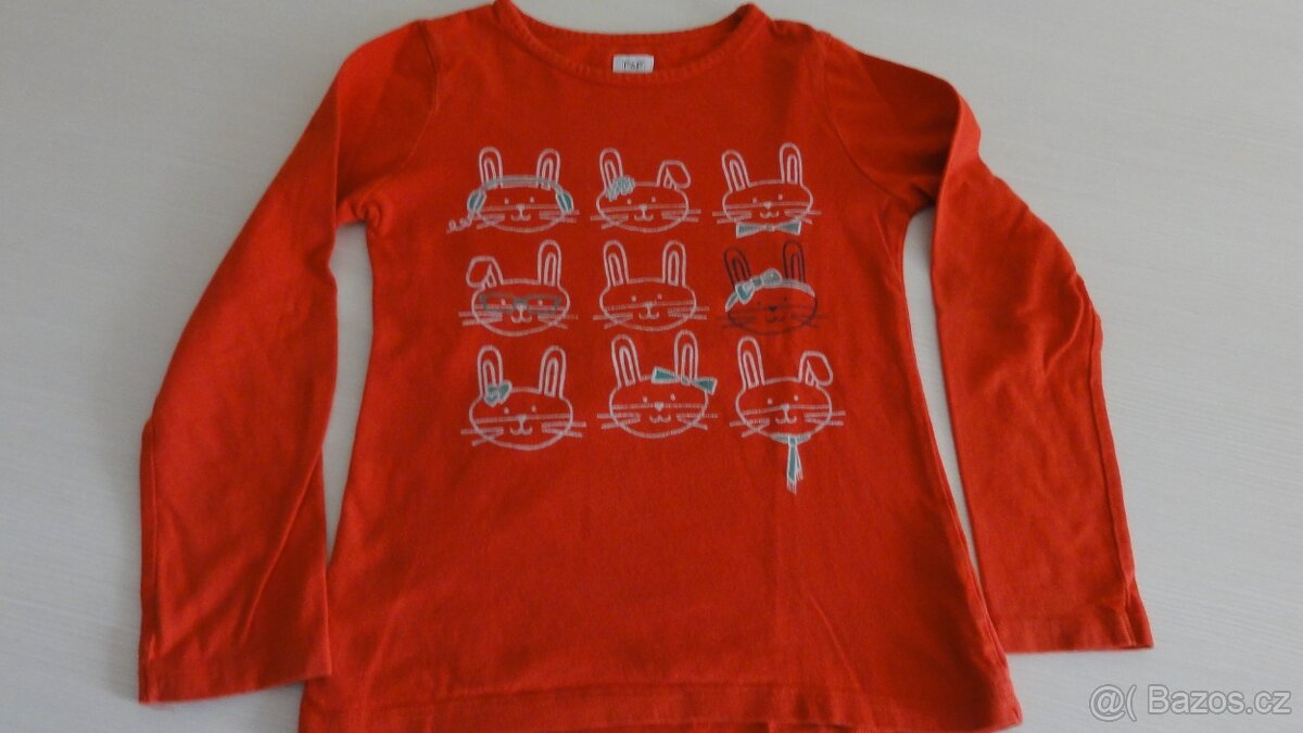 Dívčí trička vel. 134,140 a 146 s dlouhým rukávem - 5
