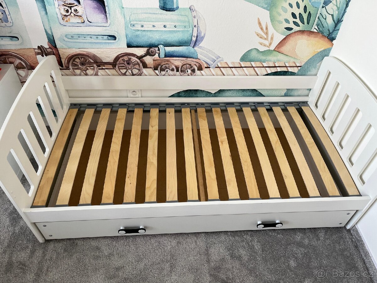 Dětská dřevěná postel 160x80 cm s úložným prostorem - 5
