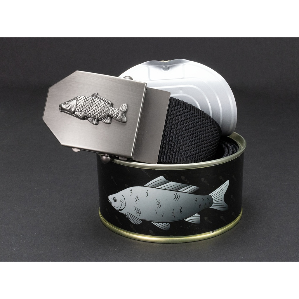 Opasek dárkový rybářský Kapr 4 cm - černý - 5