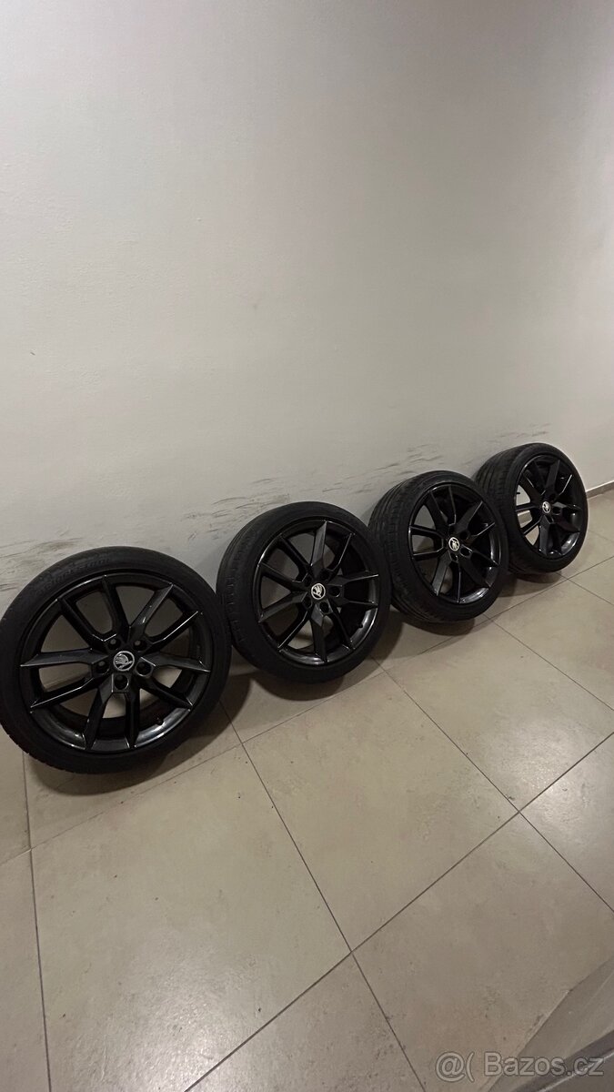 alu kola Originál Skoda letní R18 225/40 Octavia RS GEMINI - 5