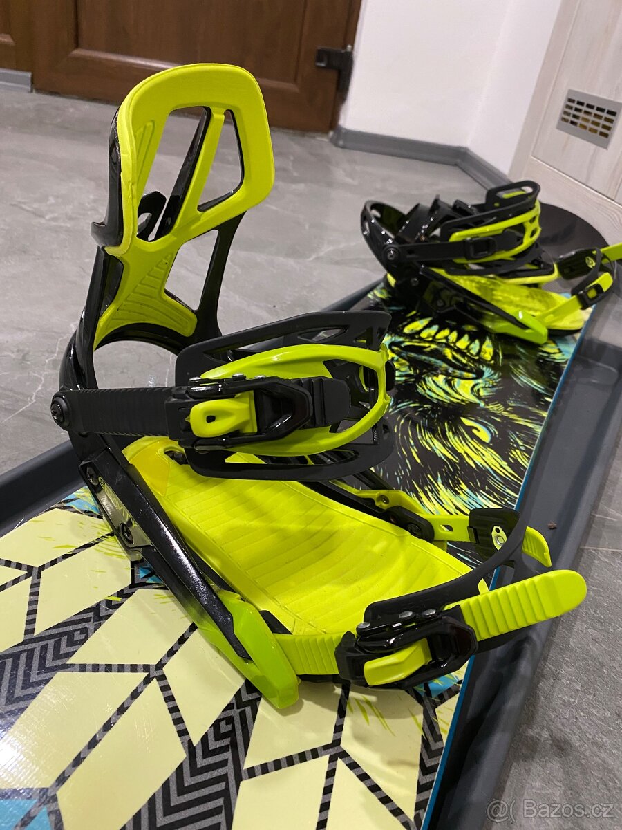 Snowboard + vázání Gravity - 5