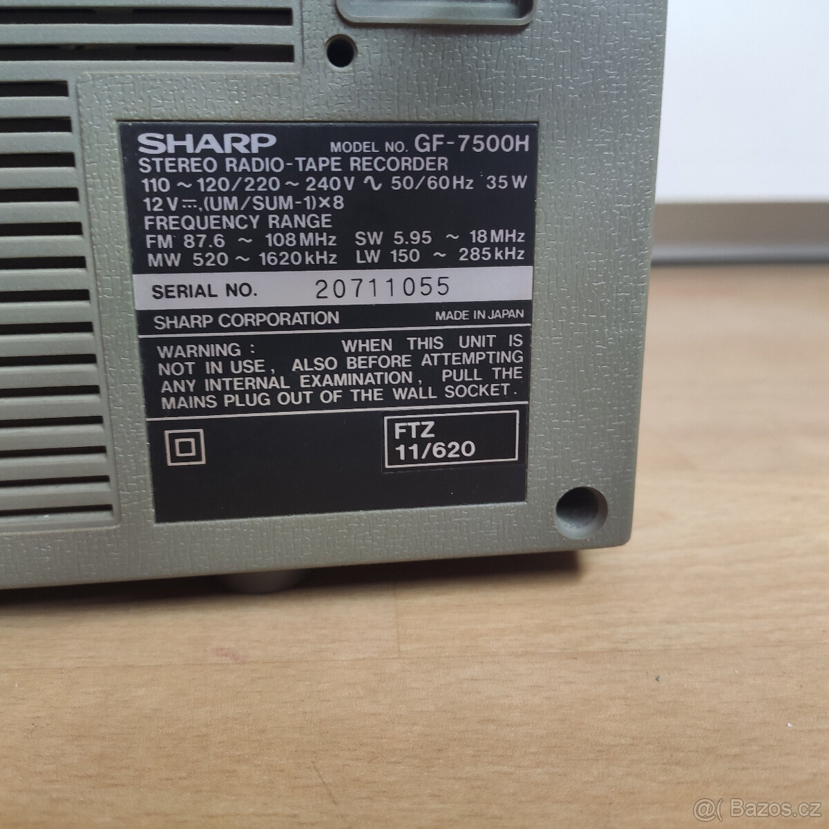 SHARP GF 7500H vintage - 5