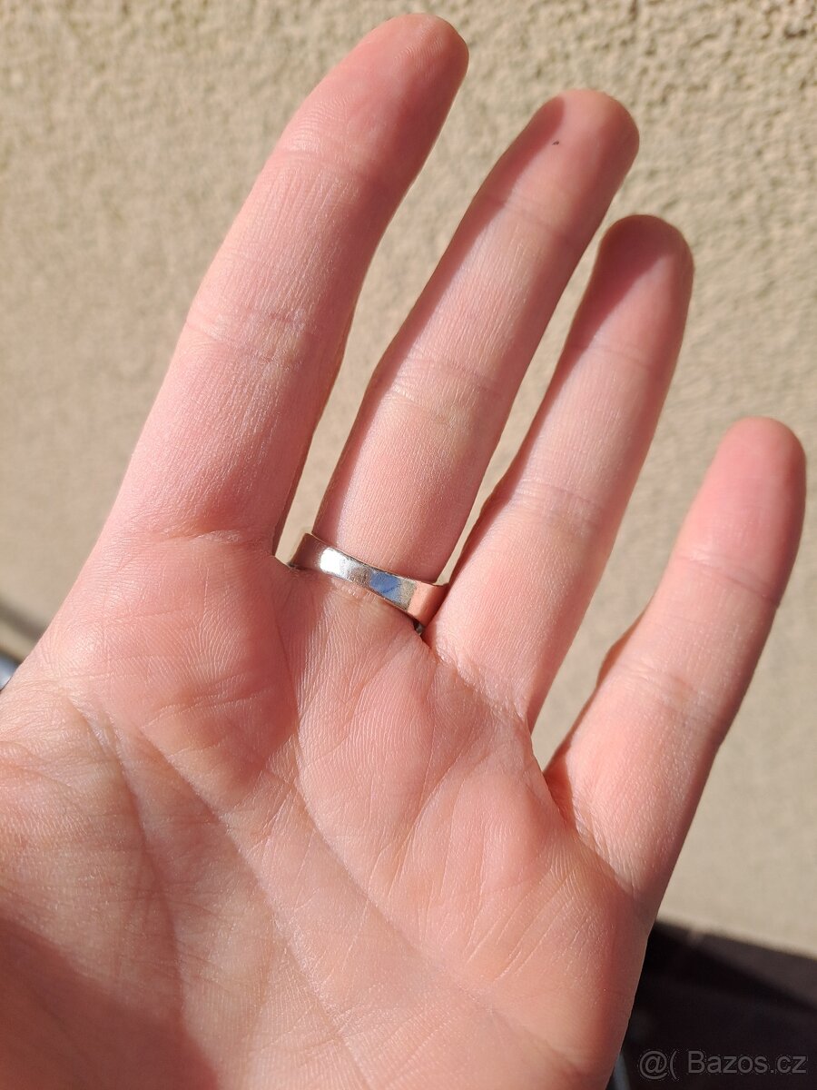 Stříbrný prsten Ag925, vel. 53 - 5