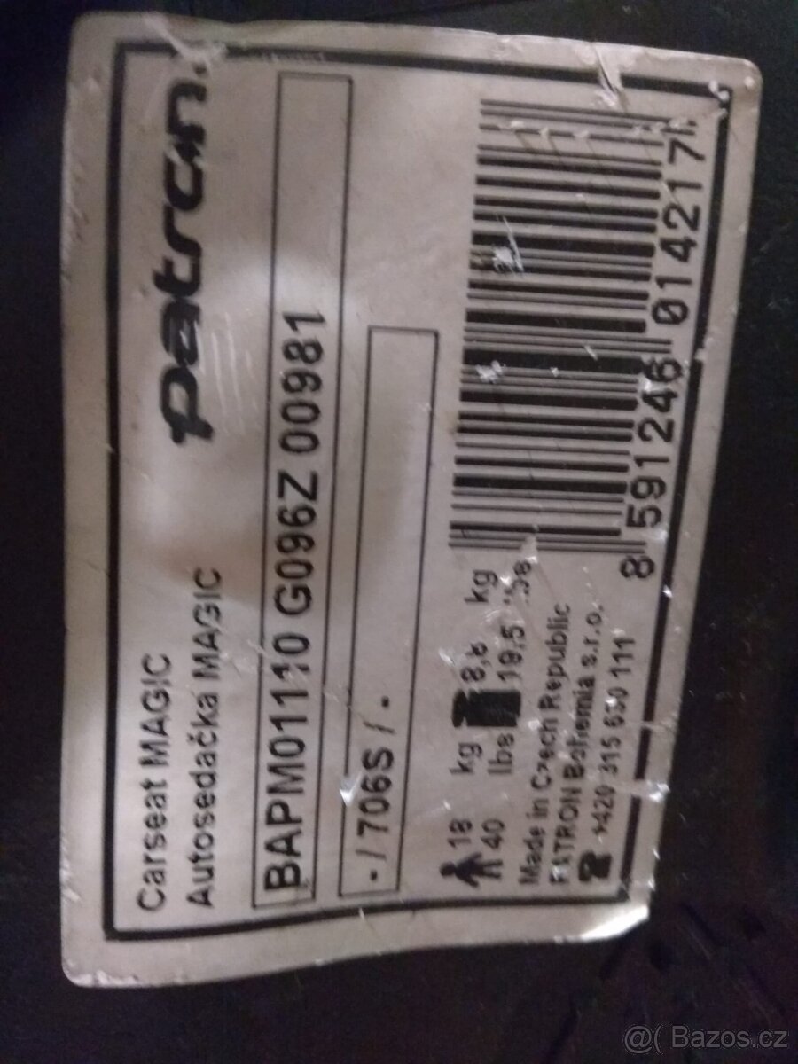 Autosedačka PATRON magic - 5