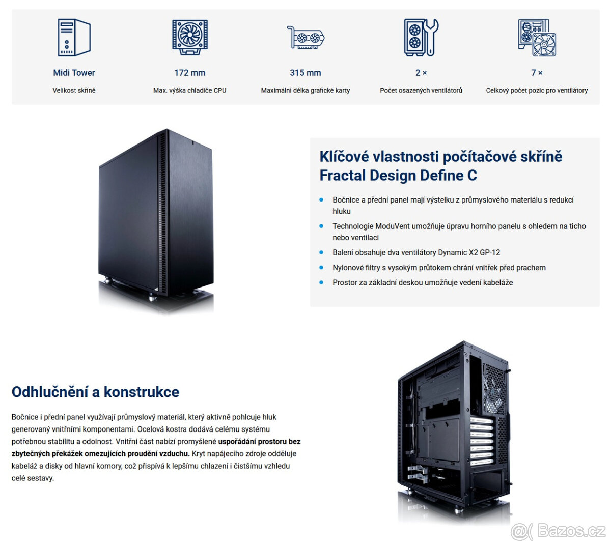 Kvalitní case Fractal Design Define C | Midi tower | ATX - 5
