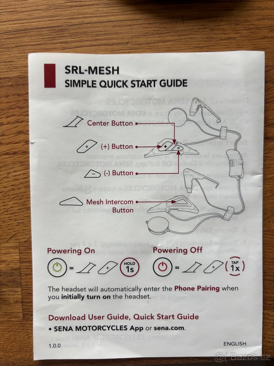 SENA SHOEI MESH INTERCOM - 5