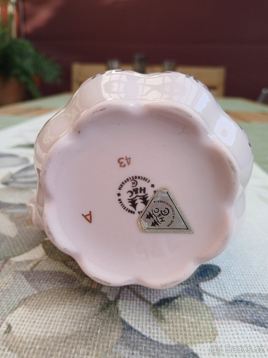 Růžový porcelán-hrnek H&C - 5