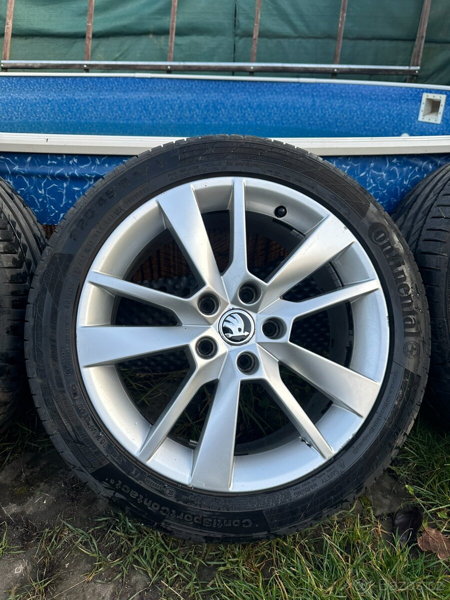 Škoda TRIUS 17" alu + Continental ContiSportContact 5 - 5