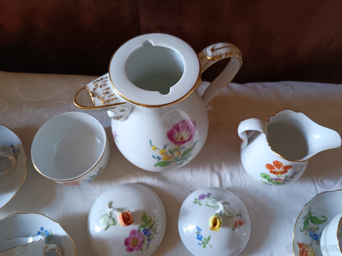 Míšeň, Meissen - malovaný porcelánový servis - 5