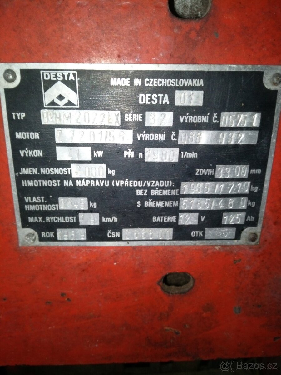 Desta, vysokozdvižný vozík - 5