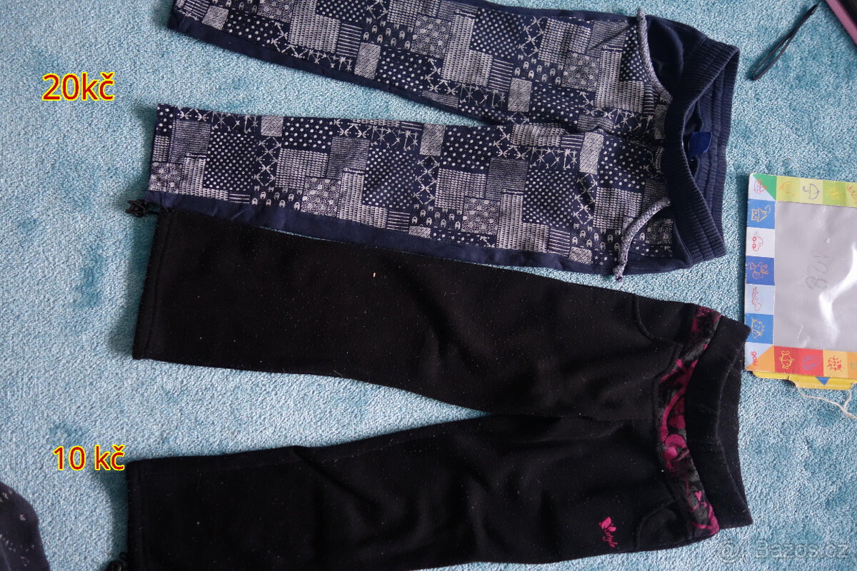 Kalhoty, tepláky vel. 128, 122 - 5