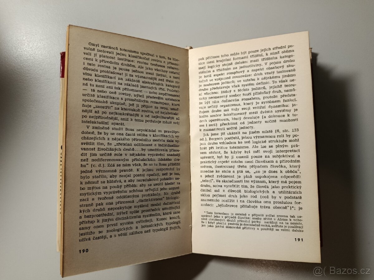 Myšlení přírodních národů - Claude Levi-Strauss, 1971 - 5