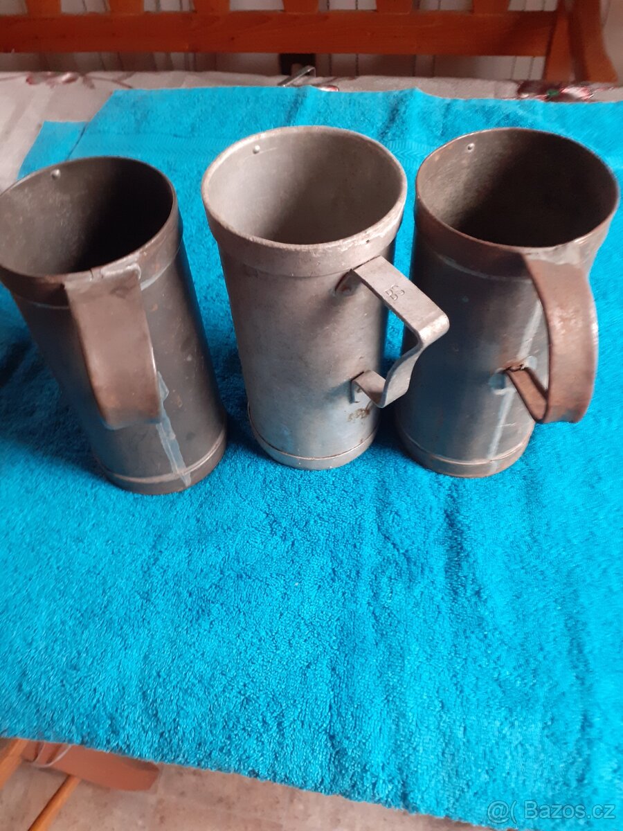 Starožitné odměrky, mlýnek leinbrock, stojan na ubrousky - 5