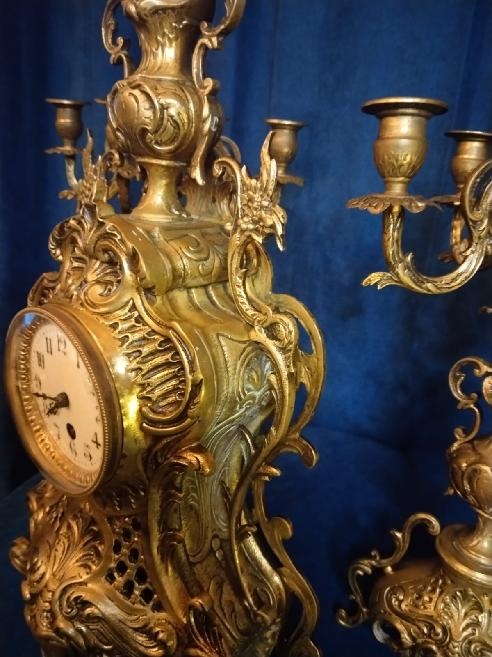 STAROŽITNÉ, BRONZOVÉ HODINY - 5