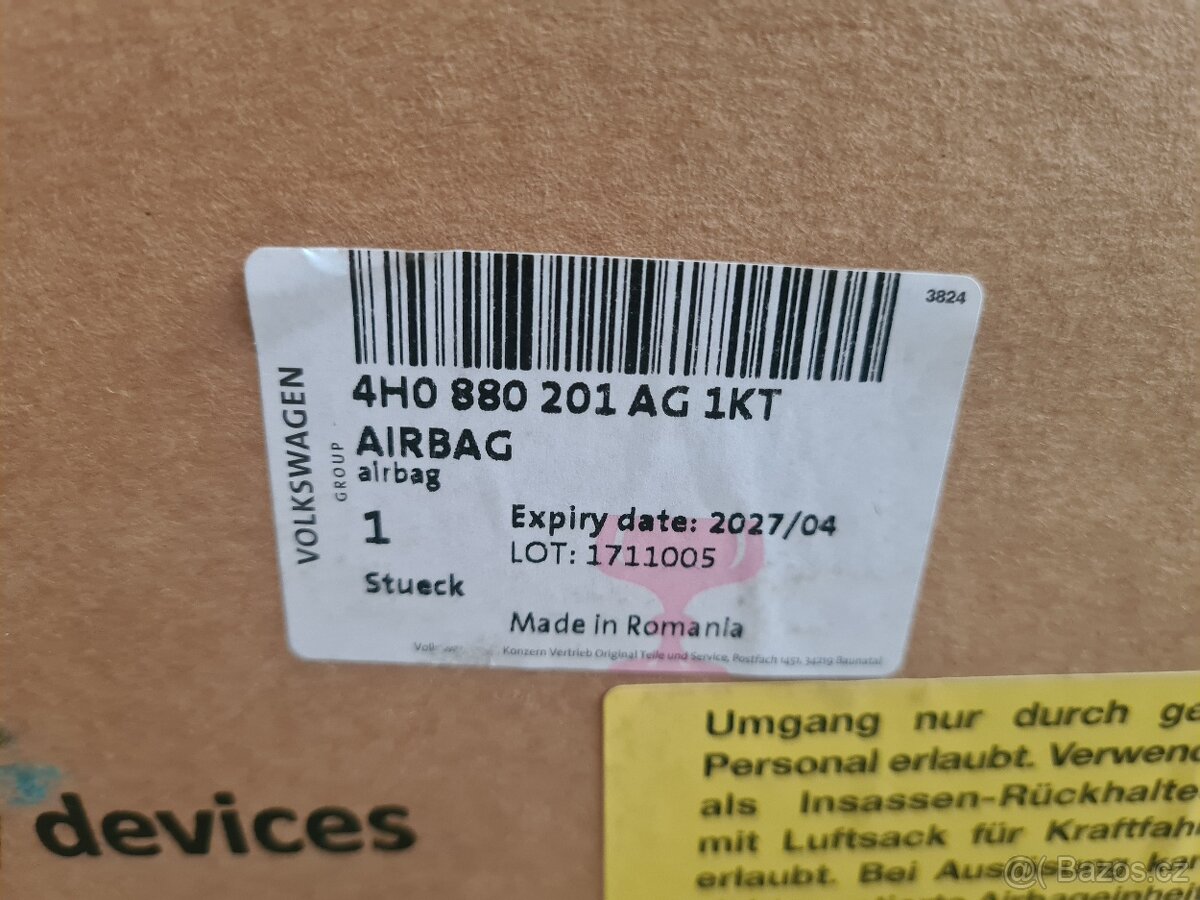 NOVÝ Airbag Audi A8 ORIGINÁL - 5