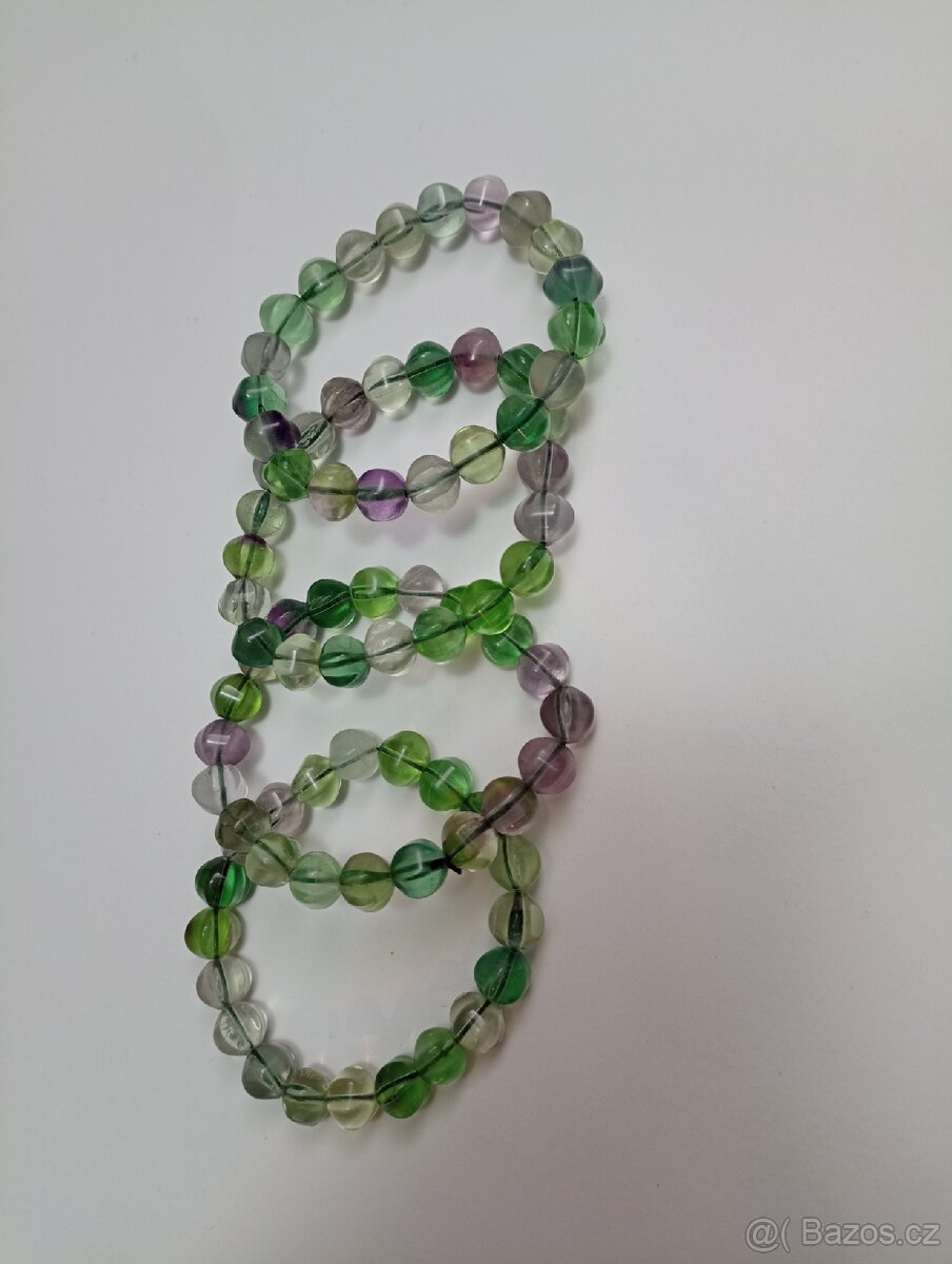 Náramek fluorit (kvalitní) - 5