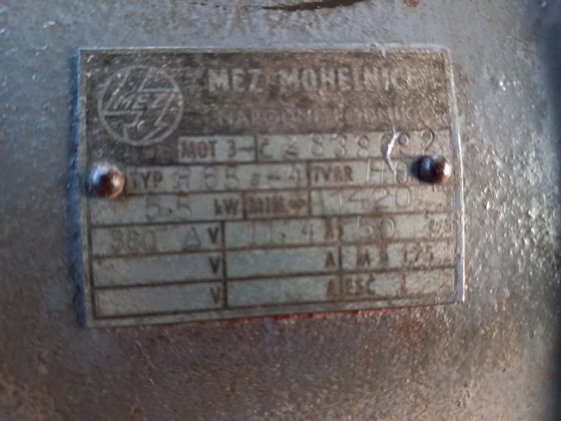 Cirkulárka - motor 380V/5,5kW - 5