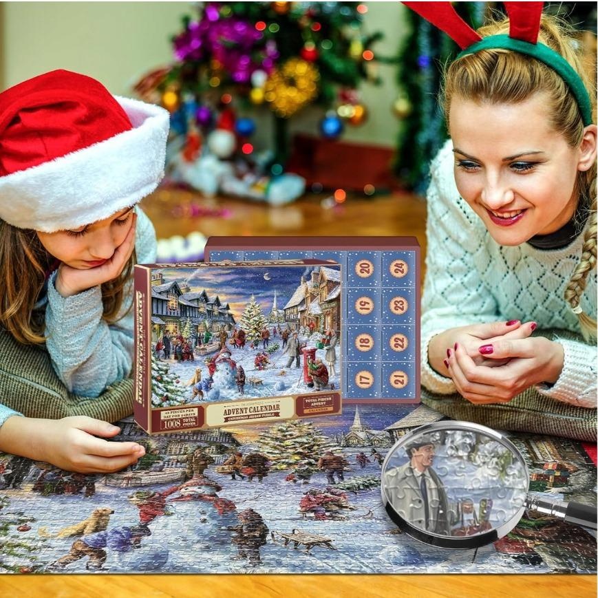 Adventní kalendář Vánoční puzzle 1008 dílků 24 dní. - 5