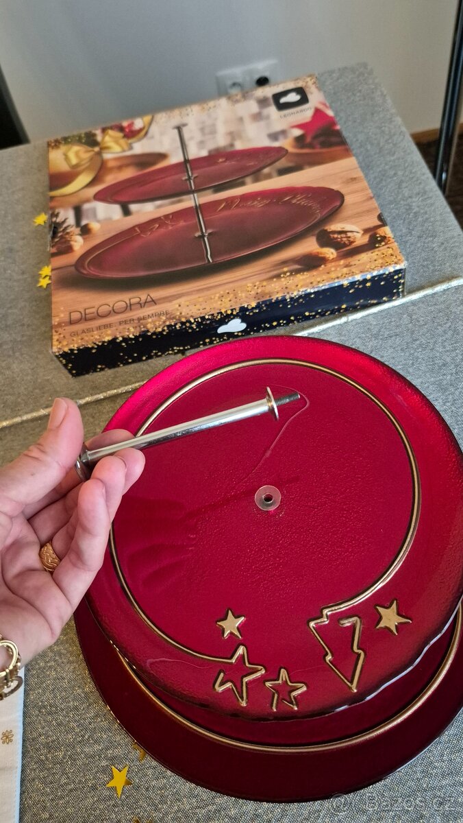 Vánoční patrový talíř na cukroví - 5