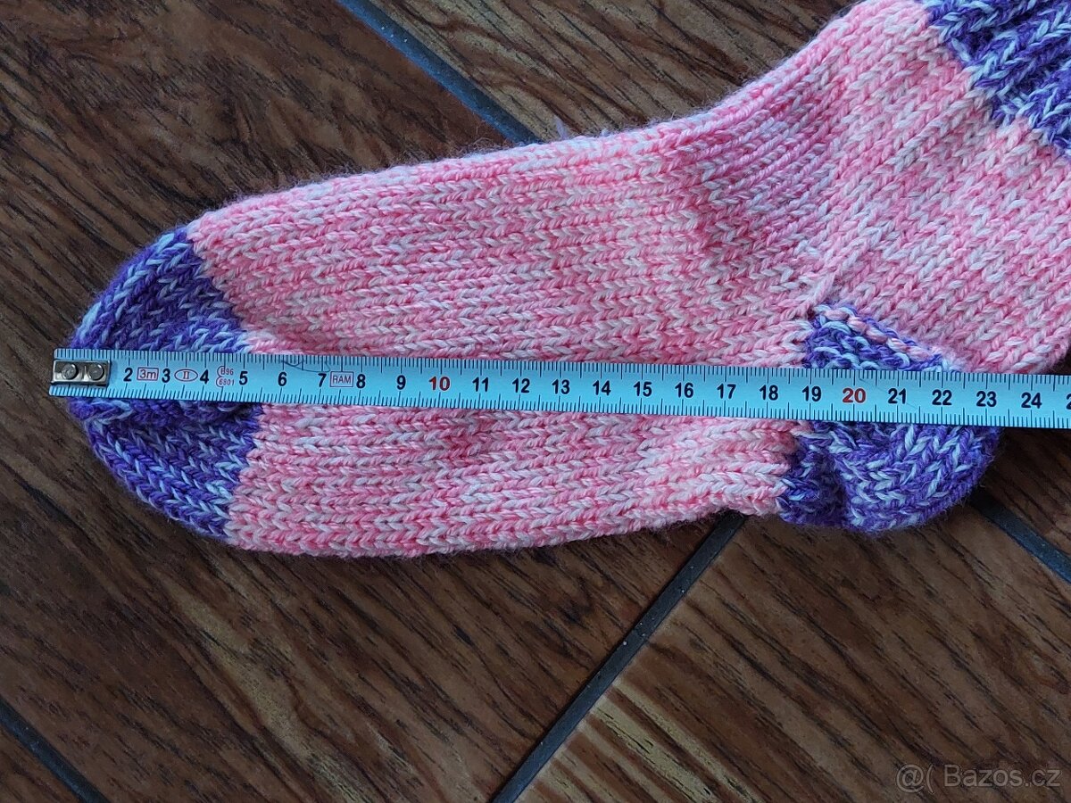 Pletené ponožky-NOVÉ - 5