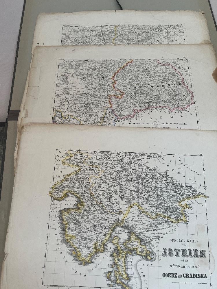 Atlas starých německých map z roku 1854 - 5