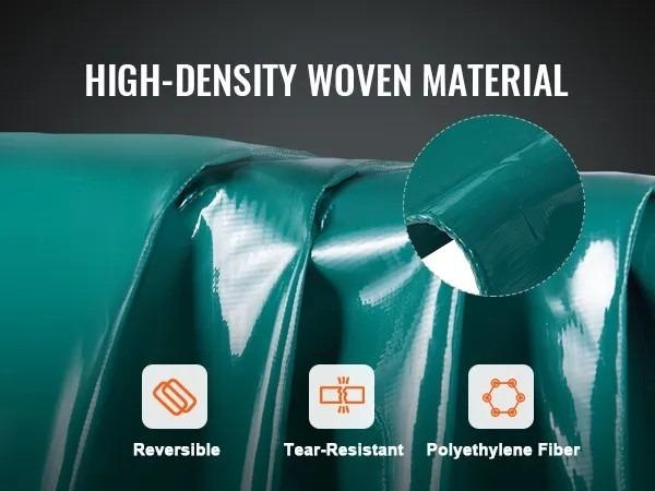 těžká plachta 9 x 5 metrů, 32kg, zelená - 5