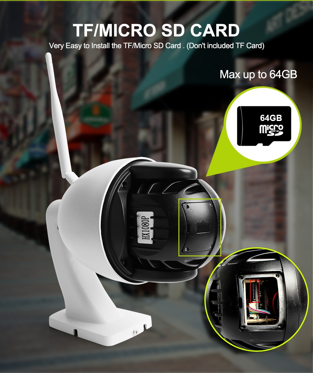 Full-HD,5MP,WIFI IP kamera otočná s odposlech/mikrofon/repro - 5