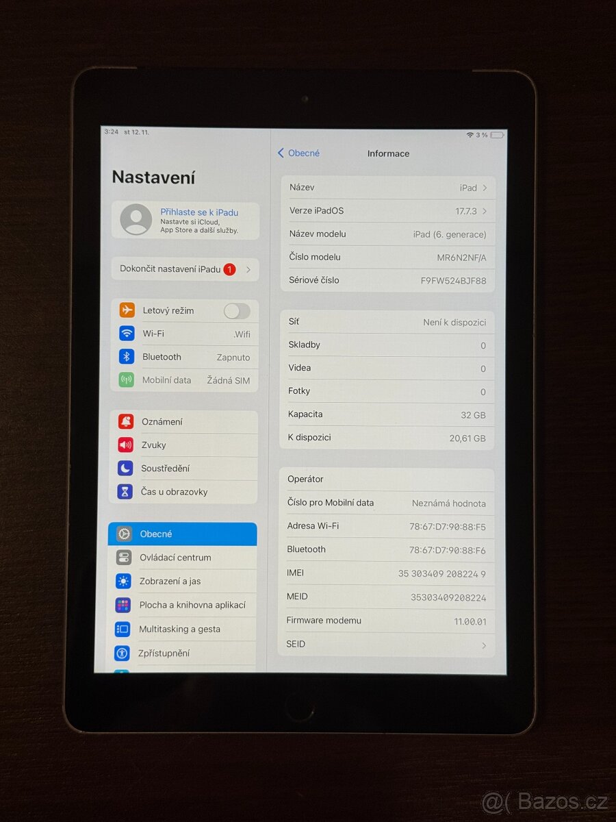 iPad 6 (2018) 32GB Cellular - DPH - 5