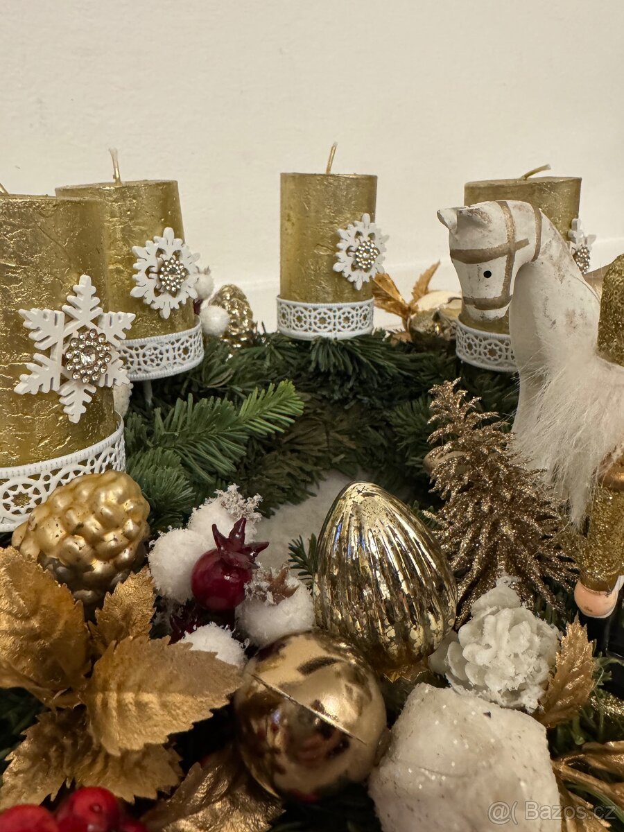 Adventní věnec - British Elegance - Luxusní Dekorace - 5