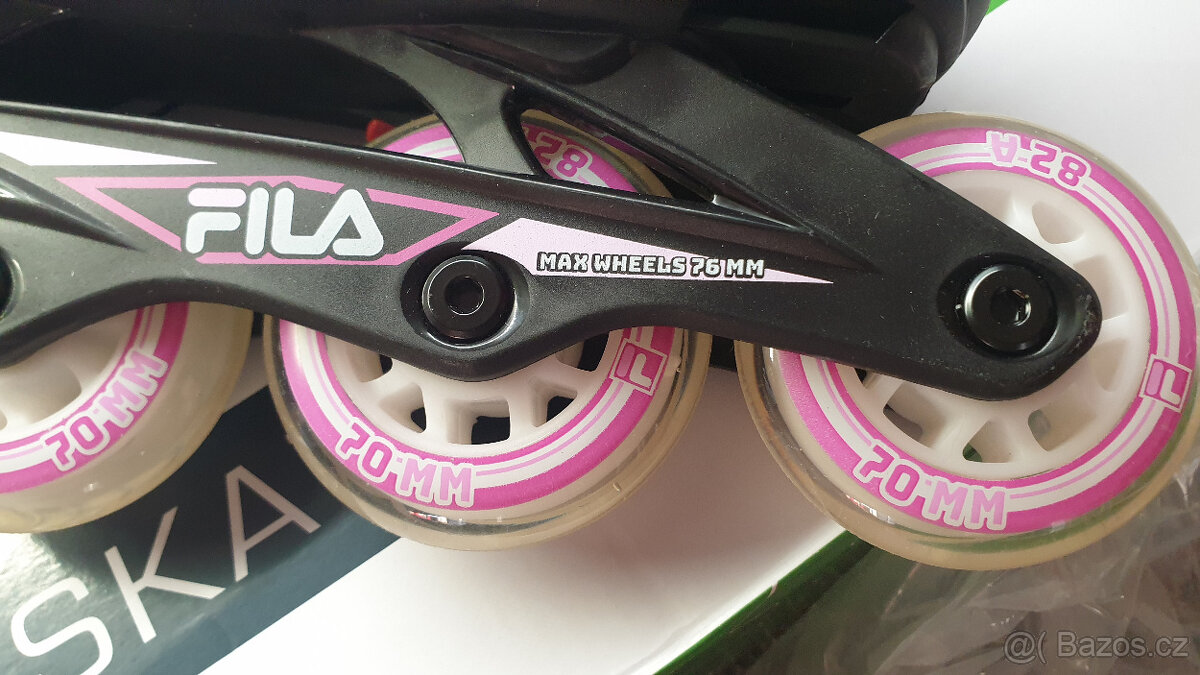 Kolečkové brusle č.28-32-dívčí- FILA SKATES J-ONE G PINK - 5