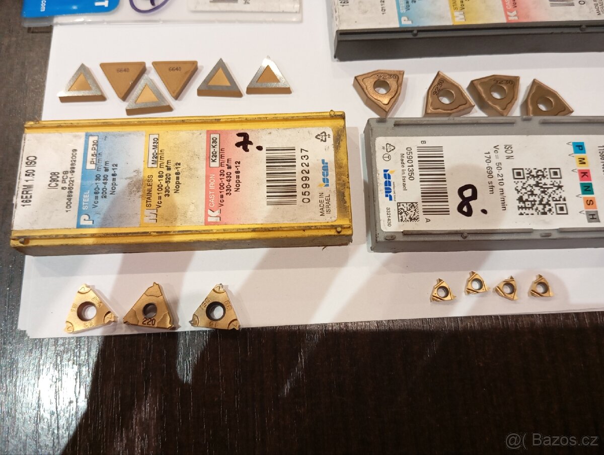 CNC obrábění, břity výměnné nové, obráběcí destičky - 5