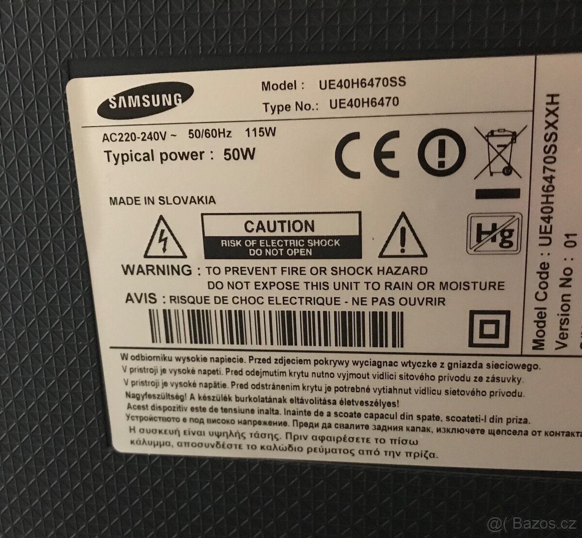 Samsung Smart TV UE40H6470SS • Sharp • Tesla set top box - 5